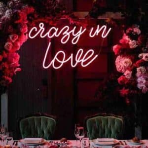 wedding background neon sign