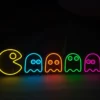 PAC MAN & GHOSTS NEON SIGN