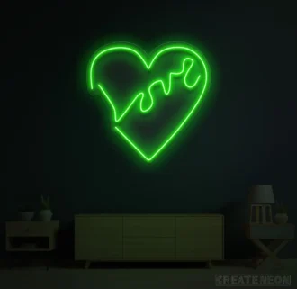 CLASSIC LOVE HEART NEON SIGN