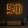50th Birthday Neon Sign