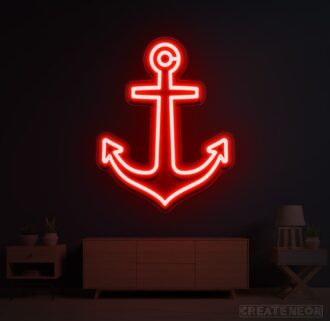 Anchor Ship Neon Sign