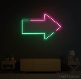 NEON ARROW SIGN