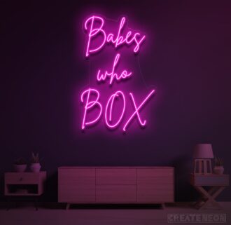 Babes who Box Neon Sign