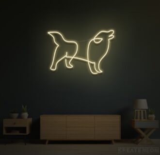 Border Collie Neon Sign