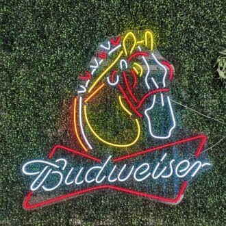 Budweiser Clydesdale Neon Sign