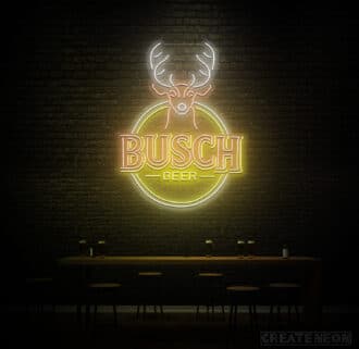 Busch Deer neon sign
