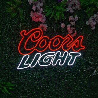 coors light neon sign