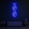 DNA strand neon sign