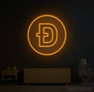 Doge Coin Neon Sign