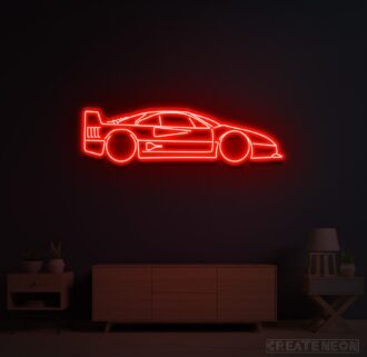 Ferrari F40 Neon Sign