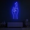 Fingers Cross Neon Sign