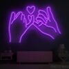 Love Hands Friendship Neon Sign
