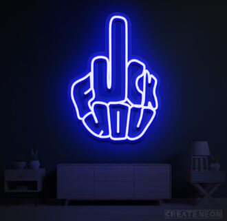 Fuck You Finger Neon Sign