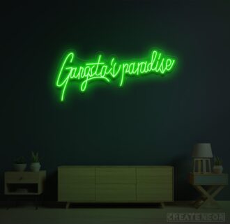 Gangsta's Paradise Neon Sign