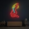 Girl Pose Multi-Color Neon Sign