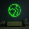 Globe Neon Sign
