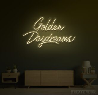 Golden Daydreams Neon Sign