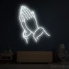 Hands Praying Neon Sign