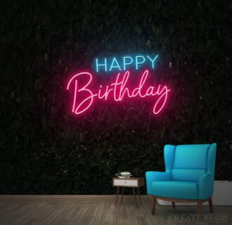 Happy Birthday Neon Sign