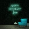 Happy Birthday Love Neon Sign