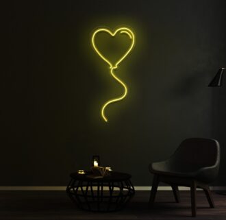 Heart Balloon Neon