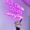 Ice Cream Solves Everything Neon Sign