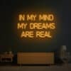 In My Mind My Dreams Are Real Neon