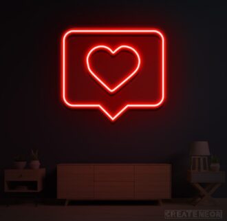 Instagram Heart Neon Sign