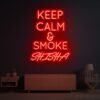 Keep Calm and Smoke Shisha Neon Sign