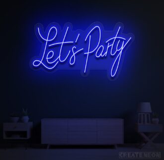 Let's Party Neon Sign LED Light