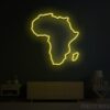 Map of African Continent Neon Sign