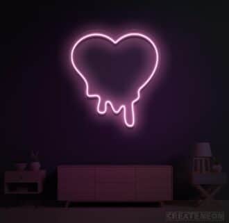 Melting Heart Neon Sign