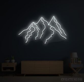 Mountains Neon Sign