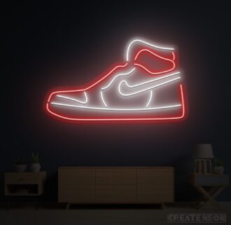 Nike Air Jordan 1 Chicago Neon Sign