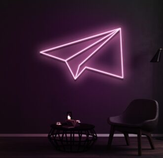 Paper plane Neon sign