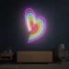 Rainbow Heart Shape Neon Sign