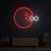 Red Pacman Logo Neon Sign