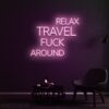 Relax travel Neon sign