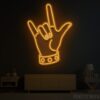 Rock Gesture Neon Sign