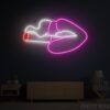 Lips Smoking Neon Sign