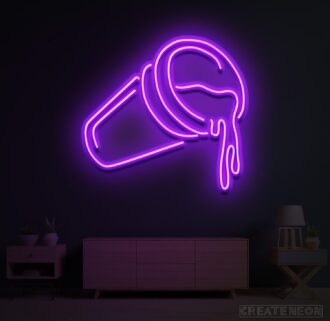 Spilling Cup Neon Sign