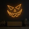Spooky Pumpkin Face Neon Sign