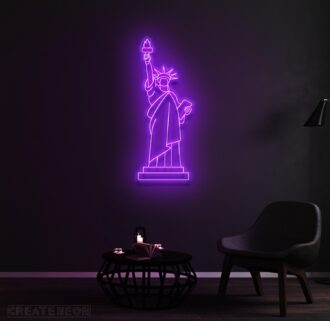 Statue of Liberty neon sign