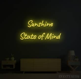 Sunshine State of Mind Neon Sign
