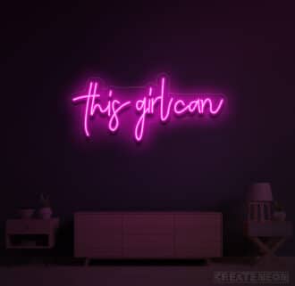 This girl can Neon Sign