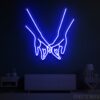 Touching Hands Neon Sign