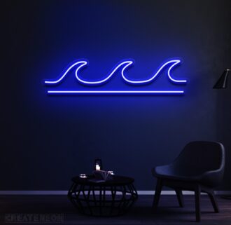 Waves Neon Sign