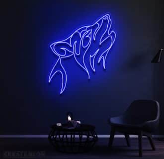 Werewolf neon sign