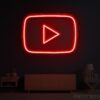 Youtube Logo Neon Sign