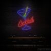 Cocktails Glass Neon Sign